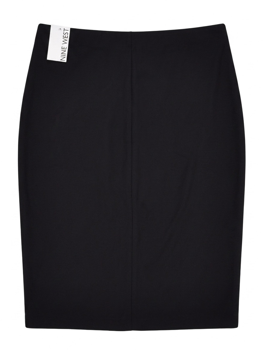 Nine West Black Side Ruched MIDI Skirt